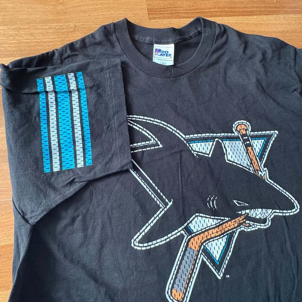 Vintage 1990s Pro Player San Jose Sharks Western Conference NHL XL